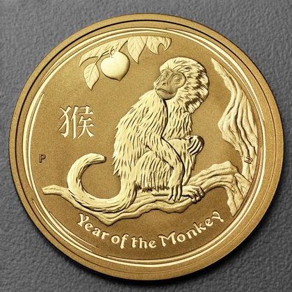 Lunar II, 1oz Goldmünze, Affe, 2016
