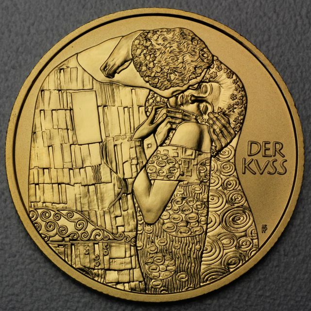 100 Euro Goldmünze Österreich 2003 Gustav Klimt, der Kuss