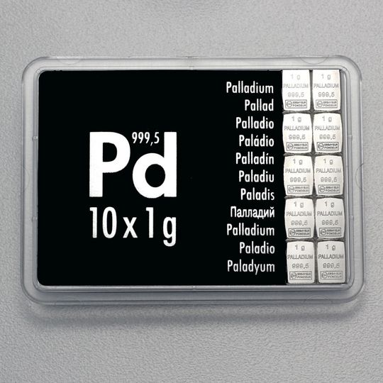 10g Palladium CombiBar™ Tafelbarren