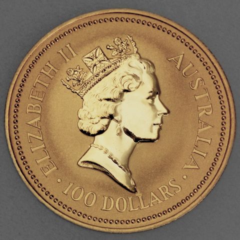 Australian Nugget, Goldmünze, 1989, Queen Elizabeth II 