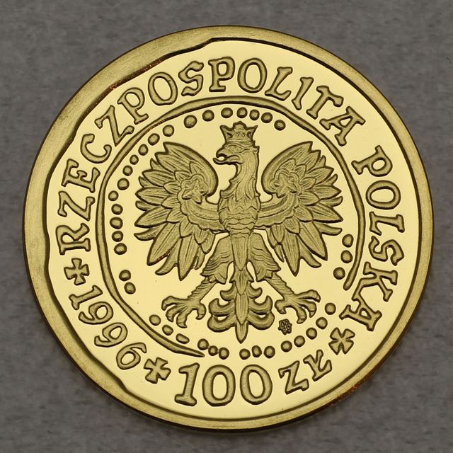 Goldmünze Golden Eagle Polen 1/4oz 1996