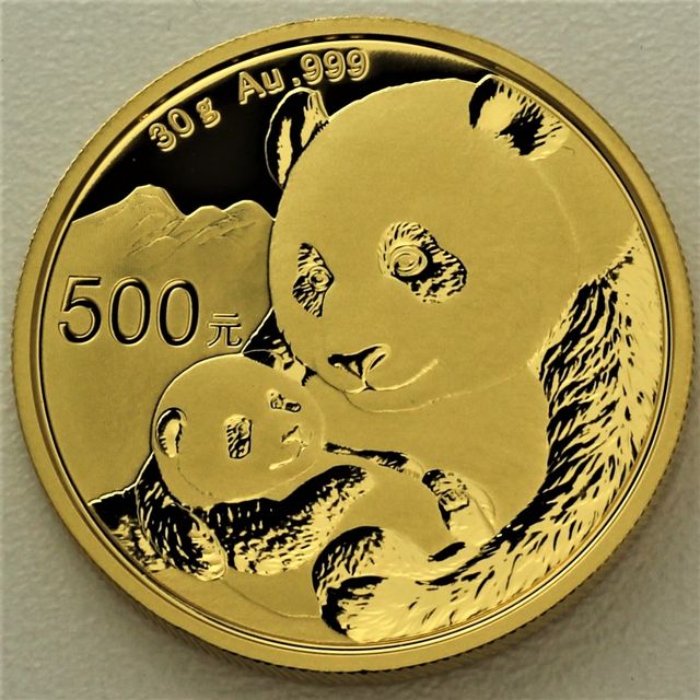 Goldmünze China Panda 2019