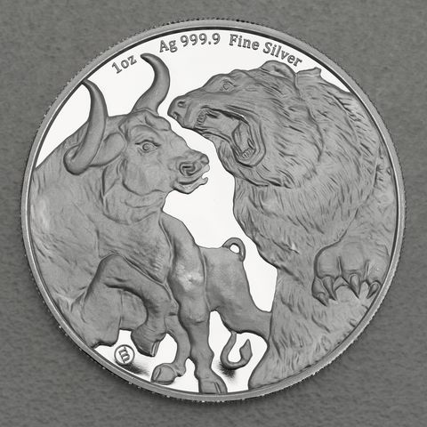 Silbermünze 1oz Tokelau 2022 - Bull & Bear