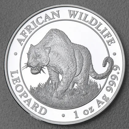 Somalia Leopard Silbermünzen