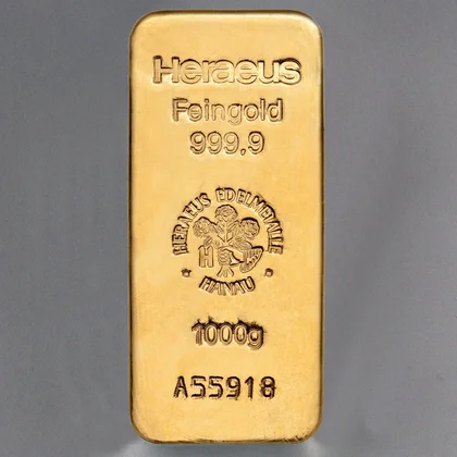 1000g Goldbarren Heraeus