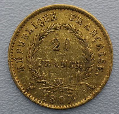 Goldmünze Napoleon I 20 Francs