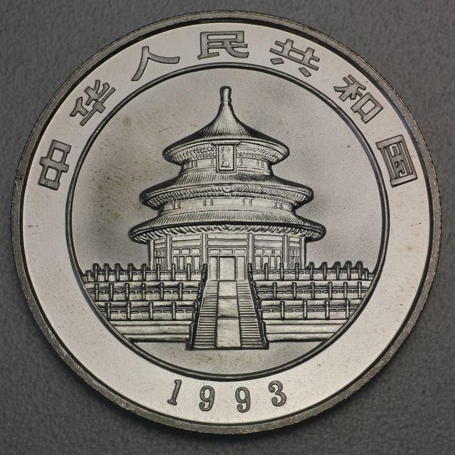 China Panda Silbermünze 1993