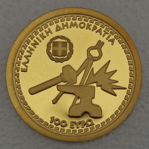 Goldmünze 100 Euro Griechenland 2024 Götter des Olymp - Hephaistos