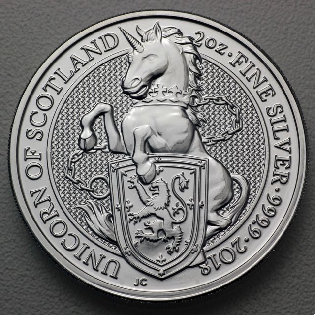 Unicorn of Scotland - 2018 Silbermünze the Queens Beasts