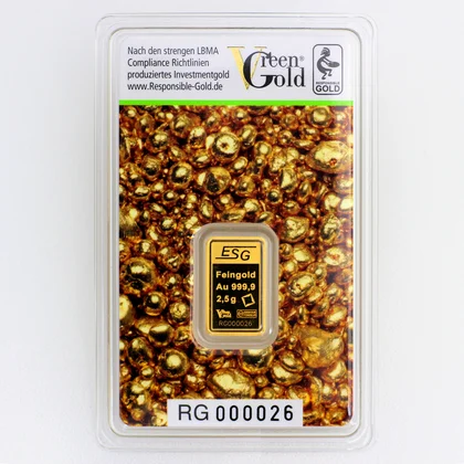 2,5g Auropelli Goldbarren