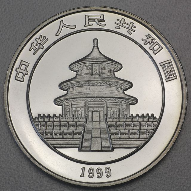 China Panda Silbermünze 1999