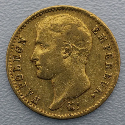 Goldmünze Napoleon I 20 Francs