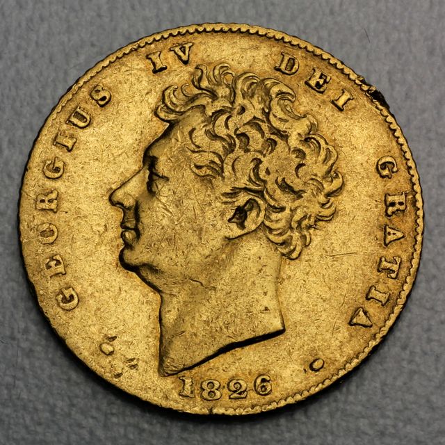 Half Sovereign Münzen Georgius IV 1926