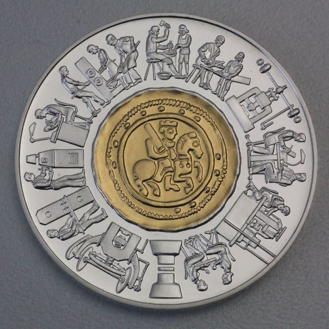 1000 Schilling Goldmünze Österreich 1994 BiColor 800 Jahre Münze Wien