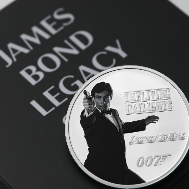 Silbermünze 1oz James Bond 2023 Licence to kill koloriert in Designverpackung
