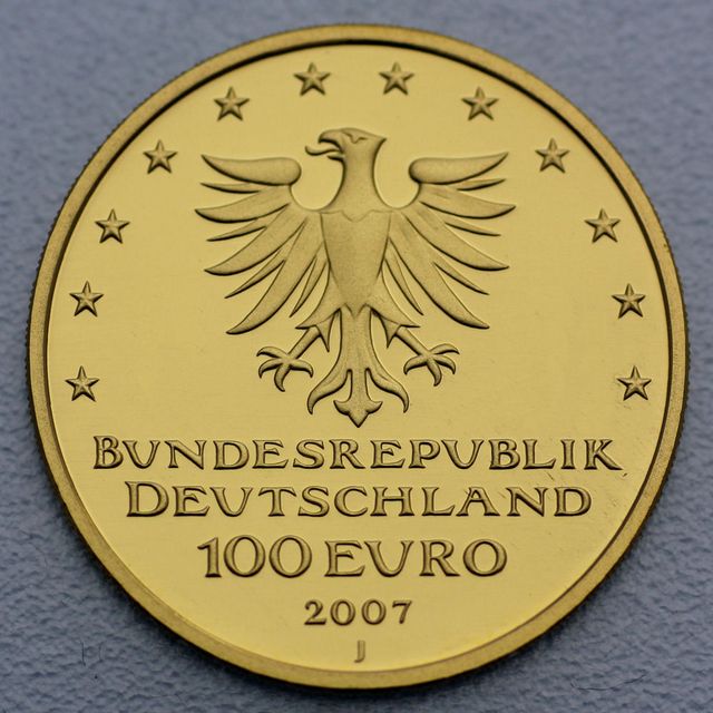100 Euro Goldmünze BRD Lübeck 2007