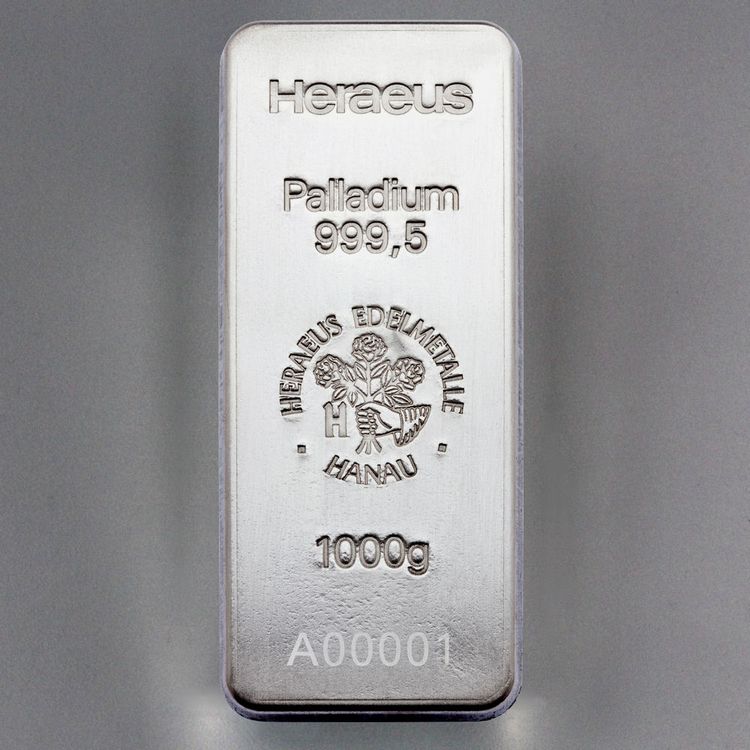 1000g Palladiumbarren Heraeus