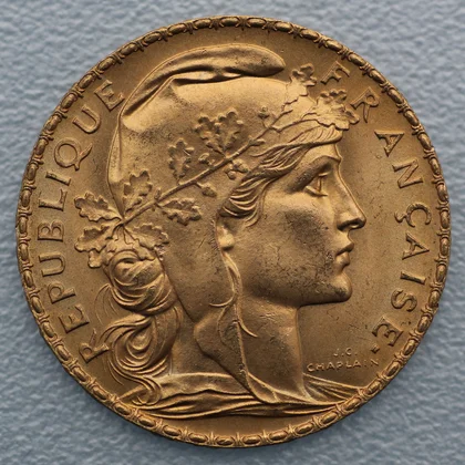 Goldmünze Marianne Coq 20 Francs