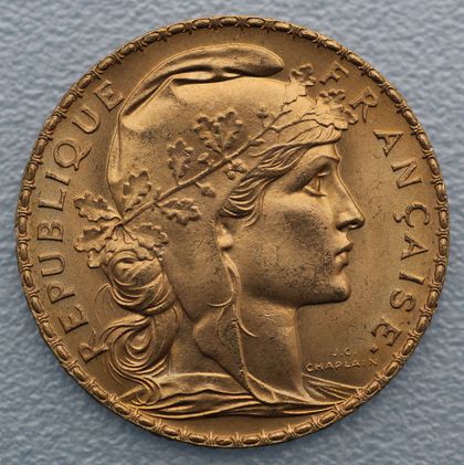 Goldmünze Marianne Coq 20 Francs
