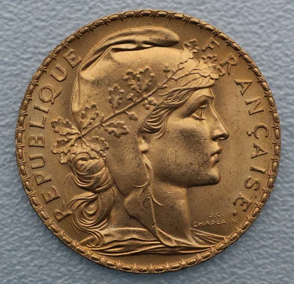 Goldmünze Marianne Coq 20 Francs