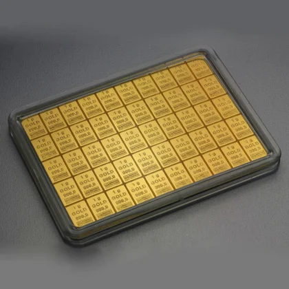 50 x 1g Goldtafel