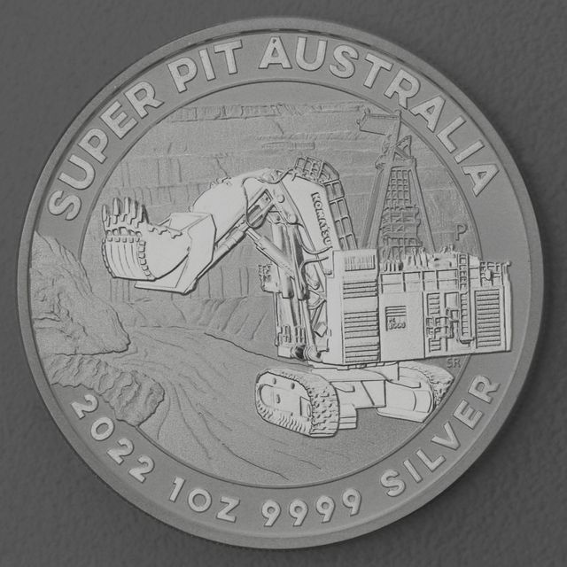 Silbermünze 1oz Australien Super Pit 2022