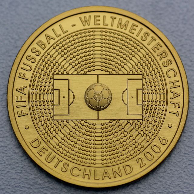 100 Euro Goldmünze Deutschland Fussball WM 2005
