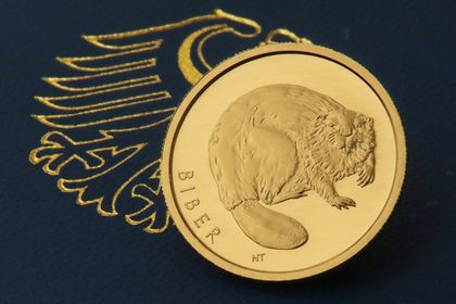 Deutsche Goldmünze "Biber" 2024 zu 10 Euro