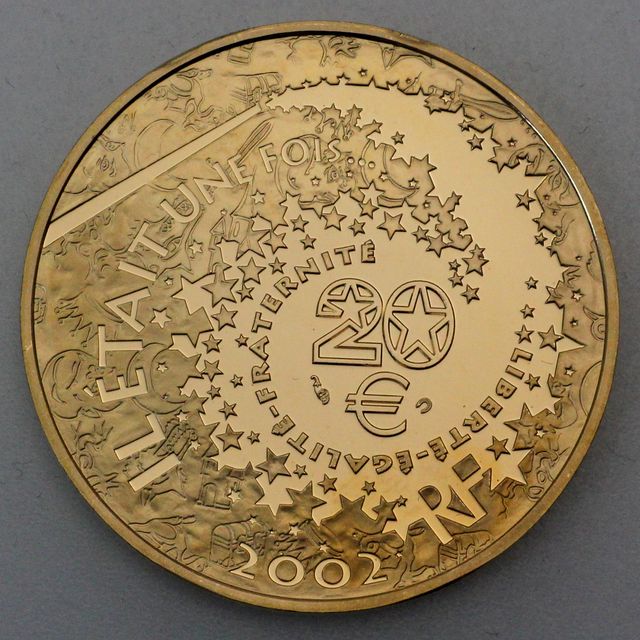 20 Euro Goldmünze Frankreich 2002 Cendrillon
