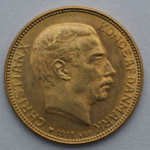 20 Kronen Goldmünze Christian X Dänemark