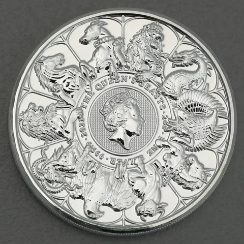 Silbermünze 2oz Queen's Beasts 2021 - Completer Coin