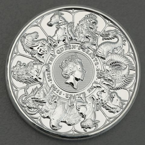 Silbermünze 2oz Queen's Beasts 2021 - Completer Coin