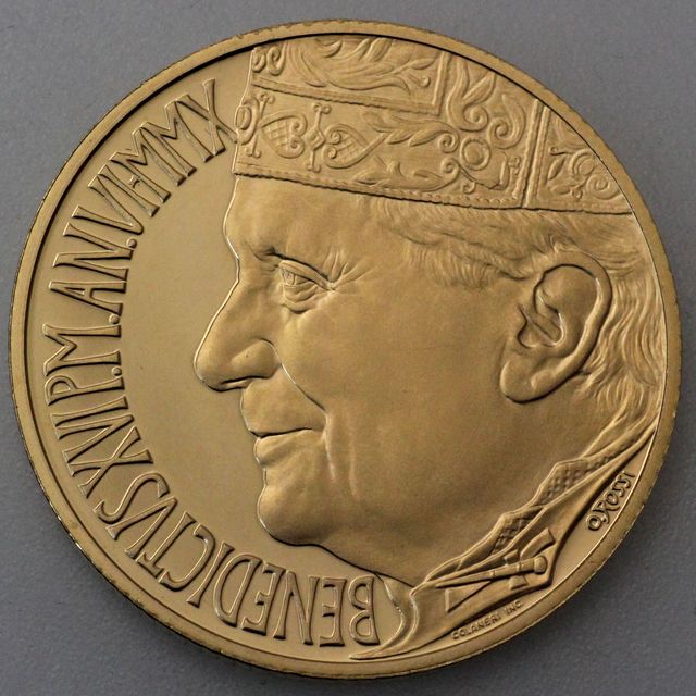 50 Euro Goldmünze Vatikan 2010
