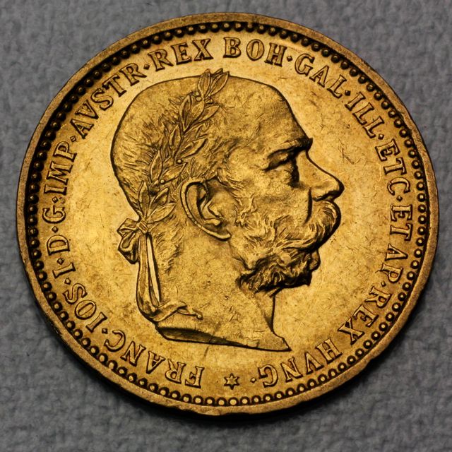 10 Kronen Goldmünze Österreich Version 1896-1906