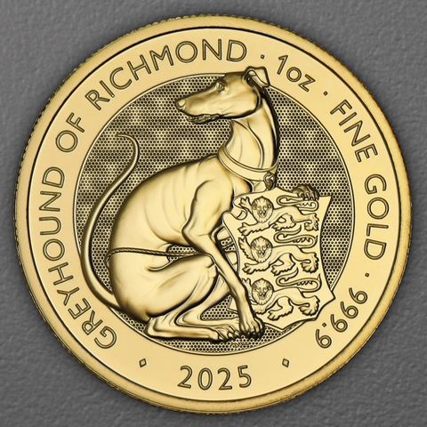 Goldmünze 1oz Royal Tudor Beasts 2025 - Greyhound of Richmond