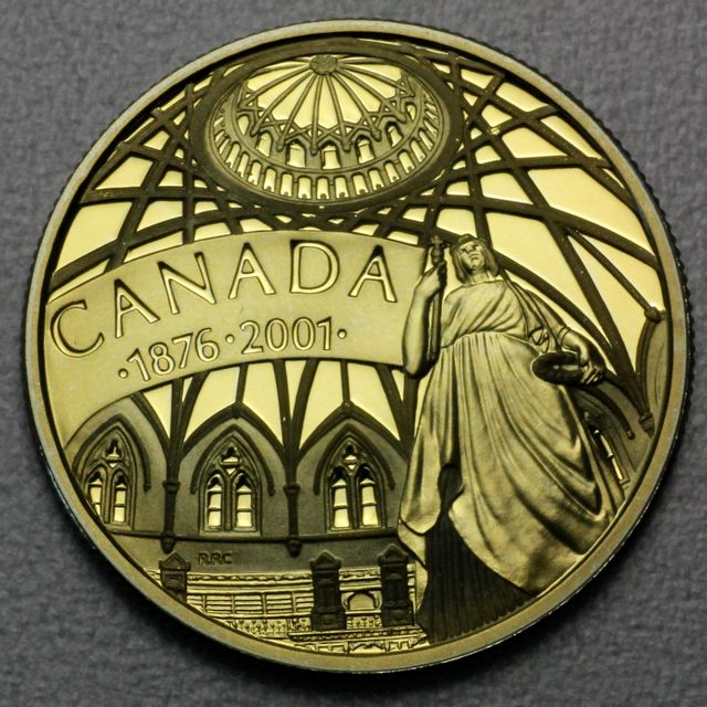 100 Dollar Goldmünze Kanada 2001 aus 58,3% Gold