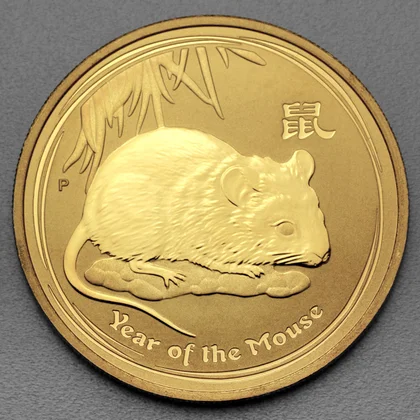 Lunar II, 1oz Goldmünze, Maus/Ratte, 2008