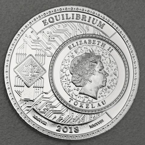 Silbermünze 1oz Tokelau Equilibrium 2018