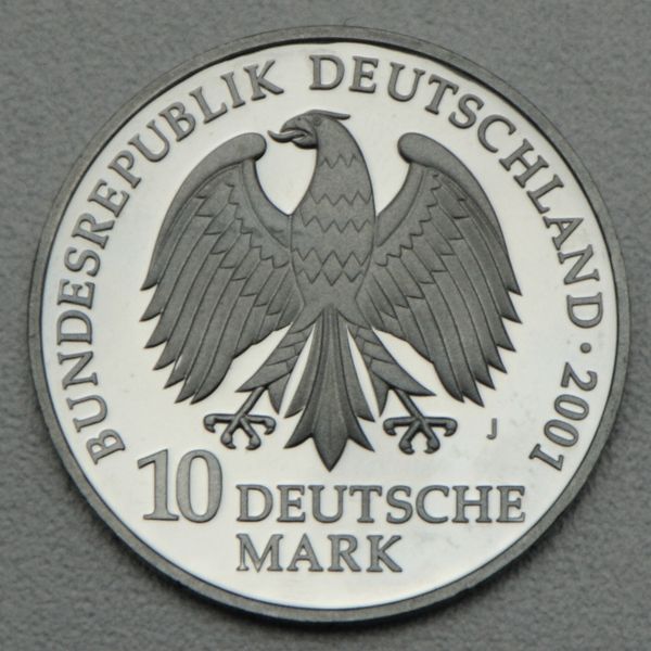 Silbermünze BRD 10 DM 2001