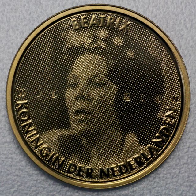 20 Gold Euro Niederlande 2005 zum Regierungsjubiläum von Königin Beatrix
