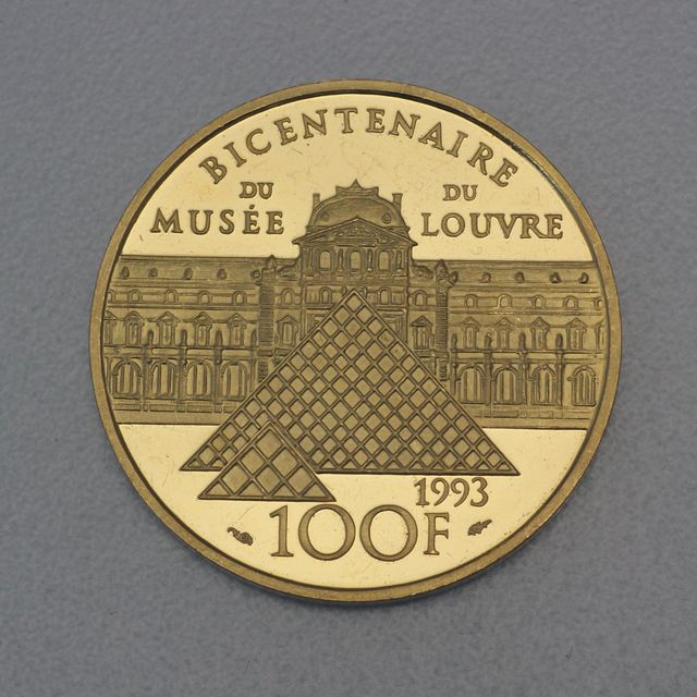 100 Francs Gedenkmünze 1993