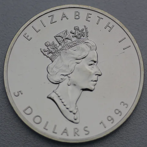 Maple Leaf Silbermünze aus Kanada Motiv 2