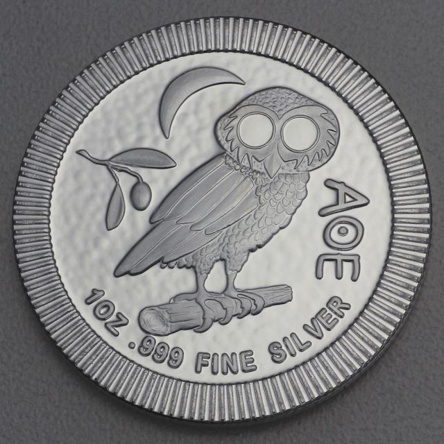 Silbermünze Eule von Athen 2018