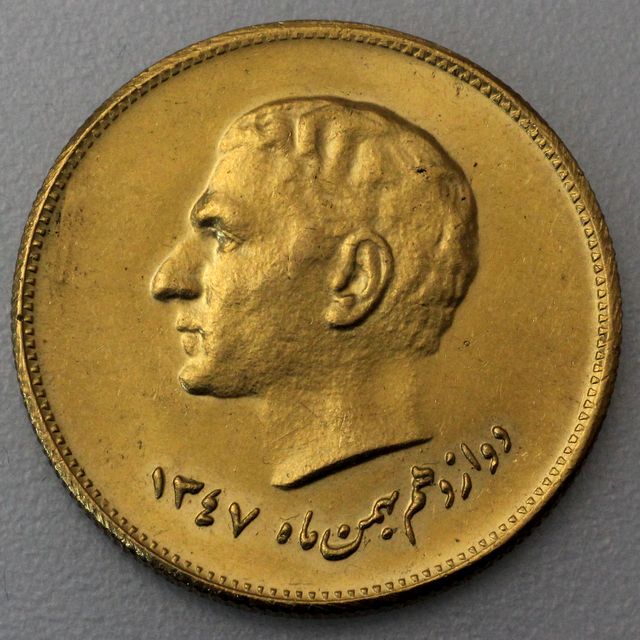 2,5 Pahlavi Goldmünze Iran