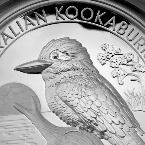 Silbermünze Kookaburra (PP und HR)