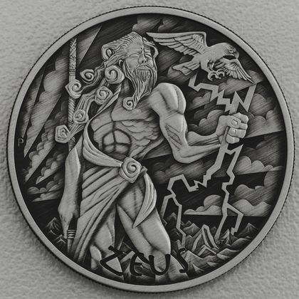 Silbermünze 1oz Tuvalu Gods of Olympus in Antikem Finish - 2020 Zeus Silbermünze 1oz Tuvalu Gods of Olympus in Antikem Finish - 2020 Zeus