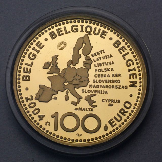 100 Euro Goldmünzen Belgien 2004