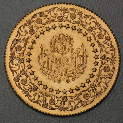 Goldmünze Türkei Piaster Monnaie de Luxe