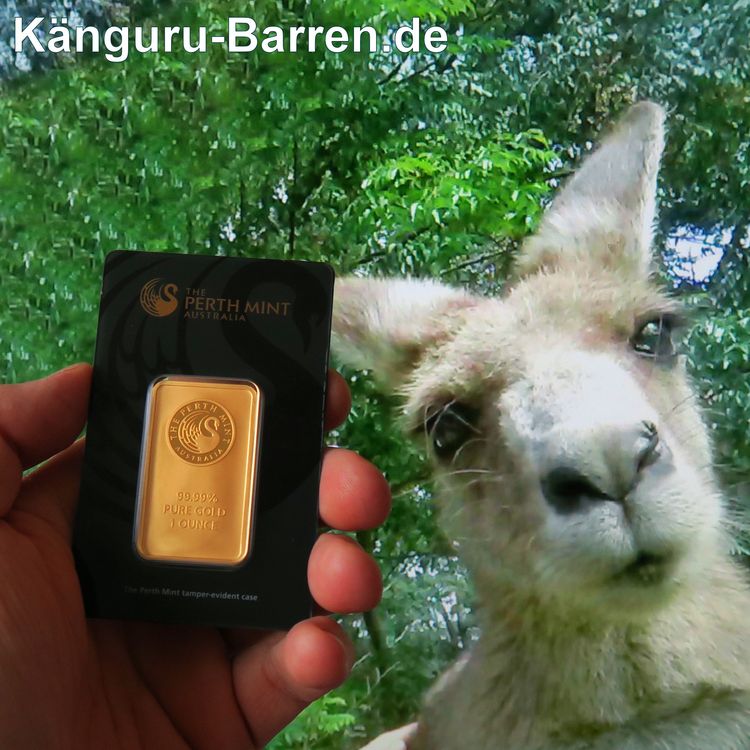 1oz Känguru Feingoldbarren