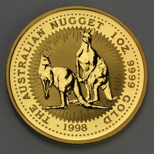 Australien Nugget / Känguru Goldmünze 1998